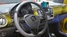 2016 VW Up! (facelift) steering wheel at the 2016 Geneva Motor Show