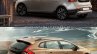 2016 Volvo V40 Cross Country (facelift) rear three quarters old vs. new