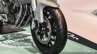 Benelli TNT 600GT Nero (black) alloy wheel at Auto Expo 2016