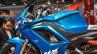 Hero HX250R blue fuel tank at Auto Expo 2016