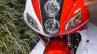 Hero Karizma ZMR red and white headlamp at Auto Expo 2016