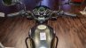 Hero Splendor Pro grey green rider view at Auto Expo 2016