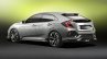 Honda Civic Hatchback Prototype concept rear three quarters leaked image