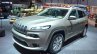 Jeep Cherokee Overland front three quarter at the 2016 Geneva Motor Show