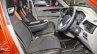 Mahindra KUV100 Xplorer edition front seats at Auto Expo 2016