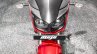 Mahindra Mojo accessories matte red front at Auto Expo 2016