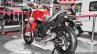 Mahindra Mojo accessories matte red swingarm slider at Auto Expo 2016