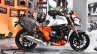 Mahindra Mojo accessories touring side at Auto Expo 2016