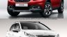 Peugeot 2008 front three quarters second image old vs. new