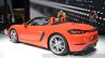 Porsche 718 Boxster S rear three quarter at the Geneva Motor Show Live