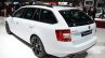 Skoda Octavia RS 4X4 rear three quarter at the 2016 Geneva Motor Show Live