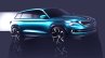 Skoda VisionS concept front three quarters sketch