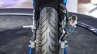 Suzuki Gixxer Cup race bike rear tyre at Auto Expo 2016