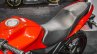 Suzuki Gixxer SF Candy Antares Red seat at Auto Expo 2016