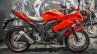 Suzuki Gixxer SF Candy Antares Red side at Auto Expo 2016