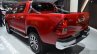 Toyota Hilux rear three quarters view at the 2016 Geneva Motor Show