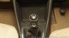 VW Ameo gear lever detail at Auto Expo 2016