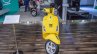 Vespa VXL 150 yellow front at Auto Expo 2016