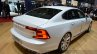 Volvo S90 rear three quarter at the 2016 Geneva Motor Show Live