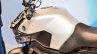 Yamaha MT-09 silver fuel tank at Auto Expo 2016