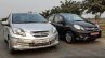 2016 Honda Amaze 1.2 VX (facelift) old vs new front quarter First Drive Review