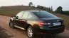 2016 Skoda Superb Laurin & Klement rear three quarter toe out First Drive Review