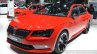 2016 Skoda Superb SportLine front quarter at 2016 Geneva Motor Show