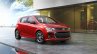 2017 Chevrolet Sonic hatchback front three quarters