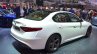 Alfa Romeo Giulia rear three quarter at the 2016 Geneva Motor Show Live