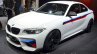 BMW M2 with M Performance Parts front quarter at 2016 Geneva Motor Show