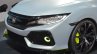 Honda Civic Hatchback Prototype foglamp and front bumper at the 2016 Geneva Motor Show