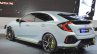 Honda Civic Hatchback Prototype rear three quarter view at the 2016 Geneva Motor Show