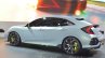 Honda Civic Hatchback Prototype rear three quarters view at the 2016 Geneva Motor Show