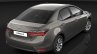 India-bound 2017 Toyota Corolla Altis (facelift) rear three quarter unveiled