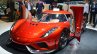 Koenigsegg Regera front three quarter at the 2016 Geneva Motor Show Live