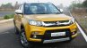 Maruti Vitara Brezza front quarter on road First Drive Review