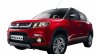 Maruti Vitara Brezza front quarter red press image