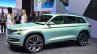 Skoda VisionS SUV concept front three quarter at the 2016 Geneva Motor Show