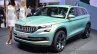 Skoda VisionS SUV concept headlamp, grille, bumper at the 2016 Geneva Motor Show