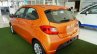 Tata Tiago rear three quarter on display at a Goan dealership