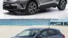 Toyota C-HR front vs Honda HR-V front comparo