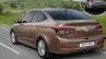 Next-gen 2017 Hyundai Verna rear Rendering