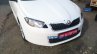 Skoda Rapid facelift front end spied up close