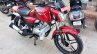 Bajaj V15 front quarter launched in Cocktail Wine Red color