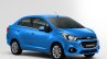 Chevrolet Beat Essentia compact sedan rendered in blue