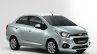 Chevrolet Beat Essentia compact sedan rendered in silver