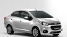 Chevrolet Beat Essentia compact sedan rendered in white