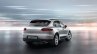 Porsche Macan rear three quarters studio image