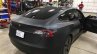 Tesla Model 3 rear three quarters right side spy shot