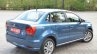 VW Ameo 1.2 Petrol rear three quarters Review